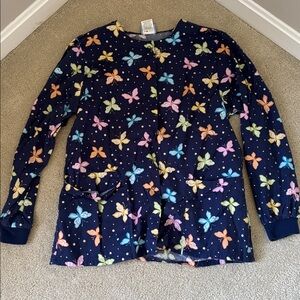 Scrub HQ Butterfly Button up Scrub Jacket